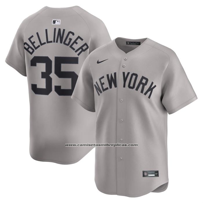 Camiseta Beisbol Hombre New York Yankees Cody Bellinger Segunda Limited Gris
